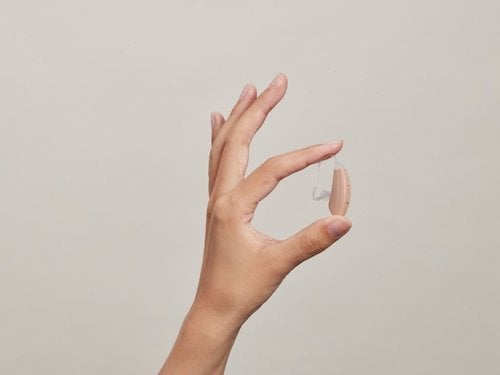 Picture of MDHearing Aid in hand