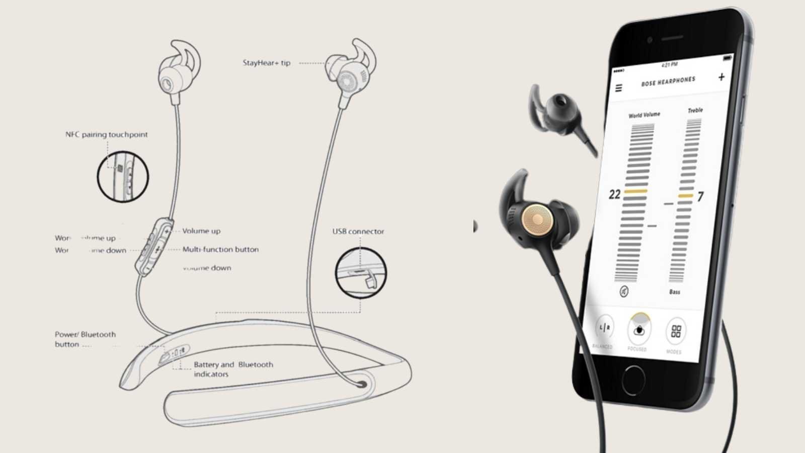 Bose Hearphones app and early design