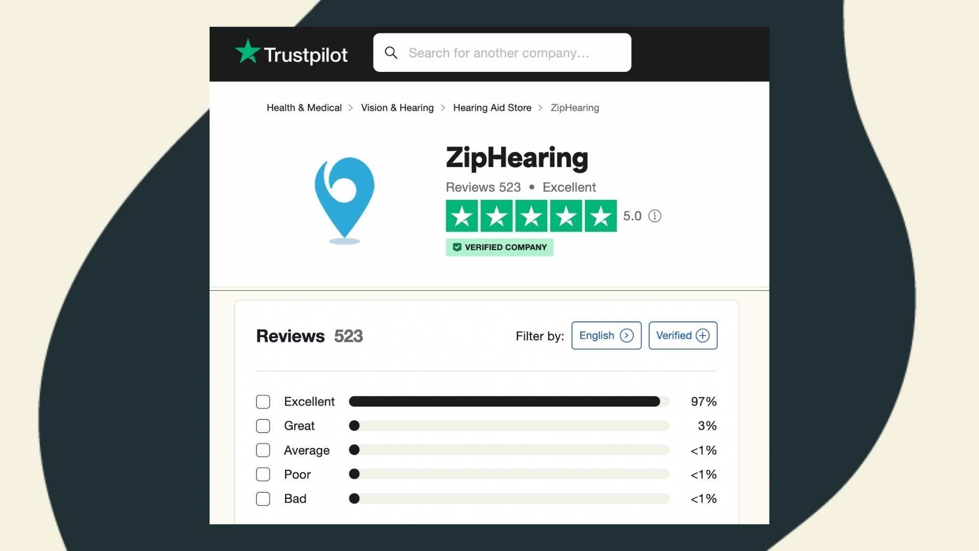 ZipHearing reviews on TrustPilot